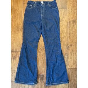 Calvin Klein Jeans‎ Girls Flare Leg Jeans Dark Wash Size 12 nos